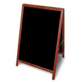 Solid Oak A-Frame Chalkboard w/ Warm Cherry Finish, 24"x 29"